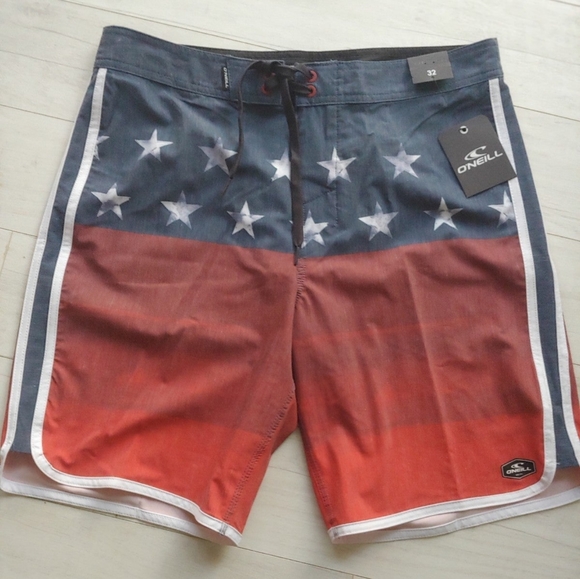 O'Neill NEW Red Capital Cruzer Boardshorts